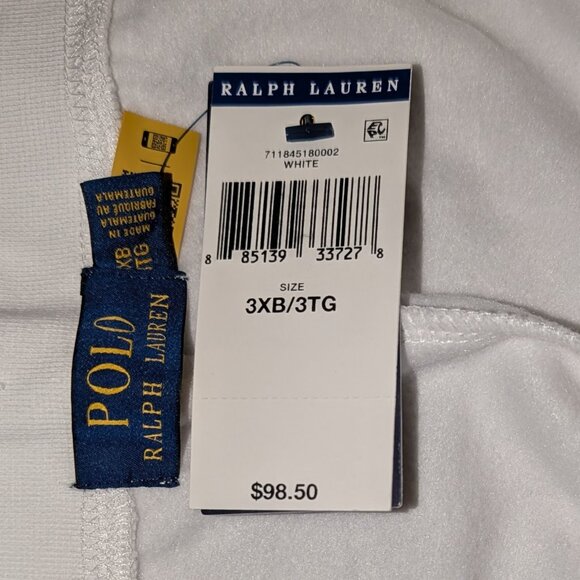 Ralph Lauren Mens Polo White Sweat Shorts - Hard To Find Size 3XB - Picture 5 of 5